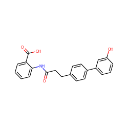 O=C(CCc1ccc(-c2cccc(O)c2)cc1)Nc1ccccc1C(=O)O ZINC000035966511