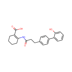 O=C(CCc1ccc(-c2ccccc2O)cc1)NC1=C(C(=O)O)CCCC1 ZINC001772583849