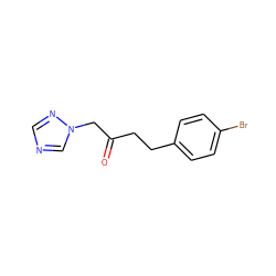 O=C(CCc1ccc(Br)cc1)Cn1cncn1 ZINC000040955099