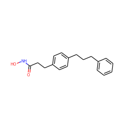 O=C(CCc1ccc(CCCc2ccccc2)cc1)NO ZINC000059644794