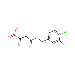 O=C(CCc1ccc(Cl)c(Cl)c1)CC(=O)C(=O)O ZINC000101051691