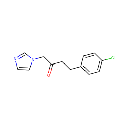 O=C(CCc1ccc(Cl)cc1)Cn1ccnc1 ZINC000036177219