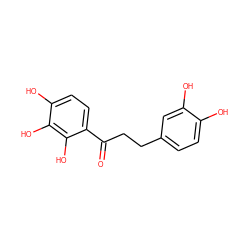 O=C(CCc1ccc(O)c(O)c1)c1ccc(O)c(O)c1O ZINC000005640693