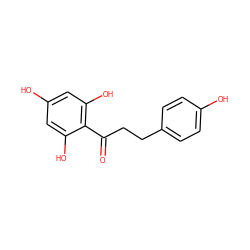 O=C(CCc1ccc(O)cc1)c1c(O)cc(O)cc1O ZINC000000047553