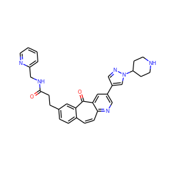 O=C(CCc1ccc2ccc3ncc(-c4cnn(C5CCNCC5)c4)cc3c(=O)c2c1)NCc1ccccn1 ZINC000064744230