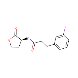 O=C(CCc1cccc(I)c1)N[C@H]1CCOC1=O ZINC000040845470