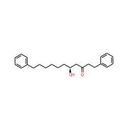 O=C(CCc1ccccc1)C[C@@H](O)CCCCCCc1ccccc1 ZINC000082150976