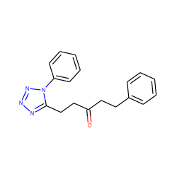 O=C(CCc1ccccc1)CCc1nnnn1-c1ccccc1 ZINC000049111284