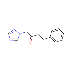 O=C(CCc1ccccc1)Cn1cncn1 ZINC000058649870