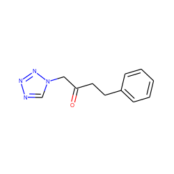 O=C(CCc1ccccc1)Cn1cnnn1 ZINC000113758860