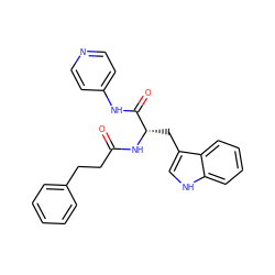 O=C(CCc1ccccc1)N[C@@H](Cc1c[nH]c2ccccc12)C(=O)Nc1ccncc1 ZINC000096931566