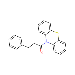 O=C(CCc1ccccc1)N1c2ccccc2Sc2ccccc21 ZINC000000469770