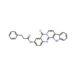 O=C(CCc1ccccc1)Nc1ccc2nc3c4[nH]c5ccccc5c4ccn3c(=O)c2c1 ZINC000096258312