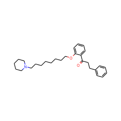 O=C(CCc1ccccc1)c1ccccc1OCCCCCCCCN1CCCCC1 ZINC000028636169