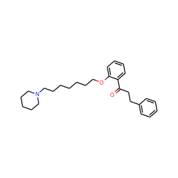 O=C(CCc1ccccc1)c1ccccc1OCCCCCCCN1CCCCC1 ZINC000028636166