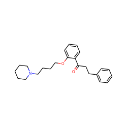 O=C(CCc1ccccc1)c1ccccc1OCCCCN1CCCCC1 ZINC000040766798