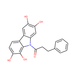 O=C(CCc1ccccc1)n1c2cc(O)c(O)cc2c2ccc(O)c(O)c21 ZINC000013737769