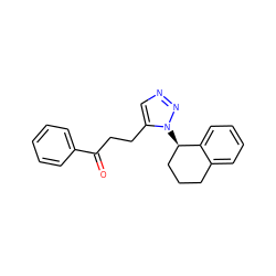 O=C(CCc1cnnn1[C@@H]1CCCc2ccccc21)c1ccccc1 ZINC000049113236