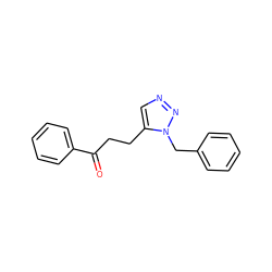 O=C(CCc1cnnn1Cc1ccccc1)c1ccccc1 ZINC000049034876