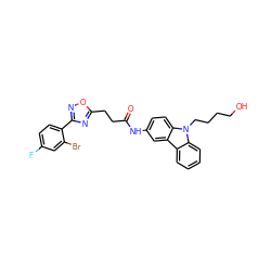 O=C(CCc1nc(-c2ccc(F)cc2Br)no1)Nc1ccc2c(c1)c1ccccc1n2CCCCO ZINC000103252278