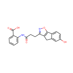 O=C(CCc1noc2c1Cc1cc(O)ccc1-2)Nc1ccccc1C(=O)O ZINC000040937968