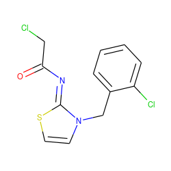 O=C(CCl)/N=c1\sccn1Cc1ccccc1Cl ZINC000012487851