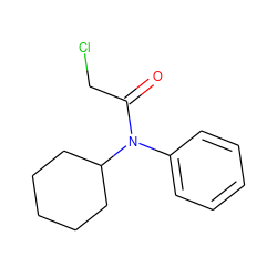 O=C(CCl)N(c1ccccc1)C1CCCCC1 ZINC000000163537