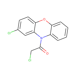 O=C(CCl)N1c2ccccc2Oc2ccc(Cl)cc21 ZINC000139011884