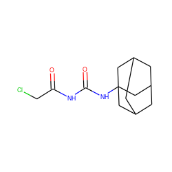 O=C(CCl)NC(=O)NC12CC3CC(CC(C3)C1)C2 ZINC000003261731