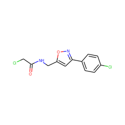 O=C(CCl)NCc1cc(-c2ccc(Cl)cc2)no1 ZINC000001389584