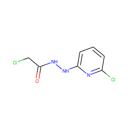 O=C(CCl)NNc1cccc(Cl)n1 ZINC000001394498