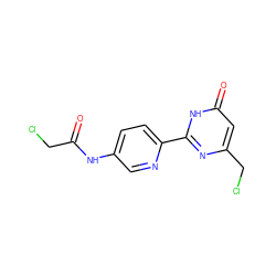 O=C(CCl)Nc1ccc(-c2nc(CCl)cc(=O)[nH]2)nc1 ZINC000064527140