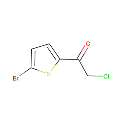 O=C(CCl)c1ccc(Br)s1 ZINC000002576038