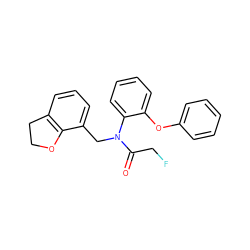 O=C(CF)N(Cc1cccc2c1OCC2)c1ccccc1Oc1ccccc1 ZINC000072314984