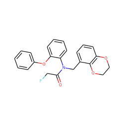 O=C(CF)N(Cc1cccc2c1OCCO2)c1ccccc1Oc1ccccc1 ZINC000072314986