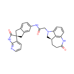 O=C(CN1C[C@@H]2CCC(=O)Nc3cccc1c32)Nc1ccc2c(c1)C[C@]1(C2)C(=O)Nc2ncccc21 ZINC000034662868