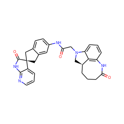 O=C(CN1C[C@@H]2CCCC(=O)Nc3cccc1c32)Nc1ccc2c(c1)C[C@]1(C2)C(=O)Nc2ncccc21 ZINC000043010074