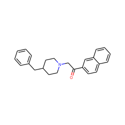 O=C(CN1CCC(Cc2ccccc2)CC1)c1ccc2ccccc2c1 ZINC000146041793