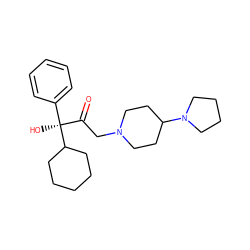 O=C(CN1CCC(N2CCCC2)CC1)[C@](O)(c1ccccc1)C1CCCCC1 ZINC000013825907