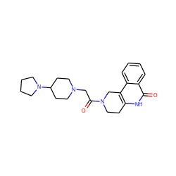 O=C(CN1CCC(N2CCCC2)CC1)N1CCc2[nH]c(=O)c3ccccc3c2C1 ZINC000013536350