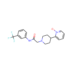 O=C(CN1CCC(c2cccc[n+]2[O-])CC1)Nc1cccc(C(F)(F)F)c1 ZINC000035075446