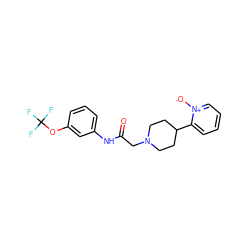 O=C(CN1CCC(c2cccc[n+]2[O-])CC1)Nc1cccc(OC(F)(F)F)c1 ZINC000038149995