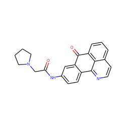 O=C(CN1CCCC1)Nc1ccc2c(c1)C(=O)c1cccc3ccnc-2c13 ZINC000028902591