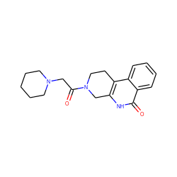 O=C(CN1CCCCC1)N1CCc2c([nH]c(=O)c3ccccc23)C1 ZINC000013536343