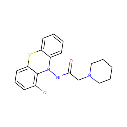 O=C(CN1CCCCC1)NN1c2ccccc2Sc2cccc(Cl)c21 ZINC000073163713