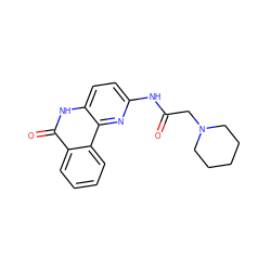 O=C(CN1CCCCC1)Nc1ccc2[nH]c(=O)c3ccccc3c2n1 ZINC000013524028