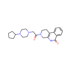 O=C(CN1CCN(C2CCCC2)CC1)N1CCc2c([nH]c(=O)c3ccccc23)C1 ZINC000026502570