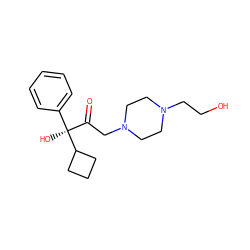 O=C(CN1CCN(CCO)CC1)[C@](O)(c1ccccc1)C1CCC1 ZINC000022940309