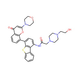 O=C(CN1CCN(CCO)CC1)Nc1ccc(-c2cccc3c(=O)cc(N4CCOCC4)oc23)c2sc3ccccc3c12 ZINC000101696547