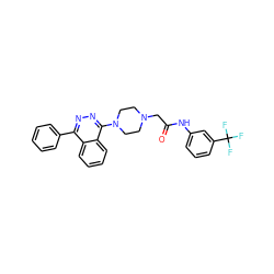 O=C(CN1CCN(c2nnc(-c3ccccc3)c3ccccc23)CC1)Nc1cccc(C(F)(F)F)c1 ZINC000653779562